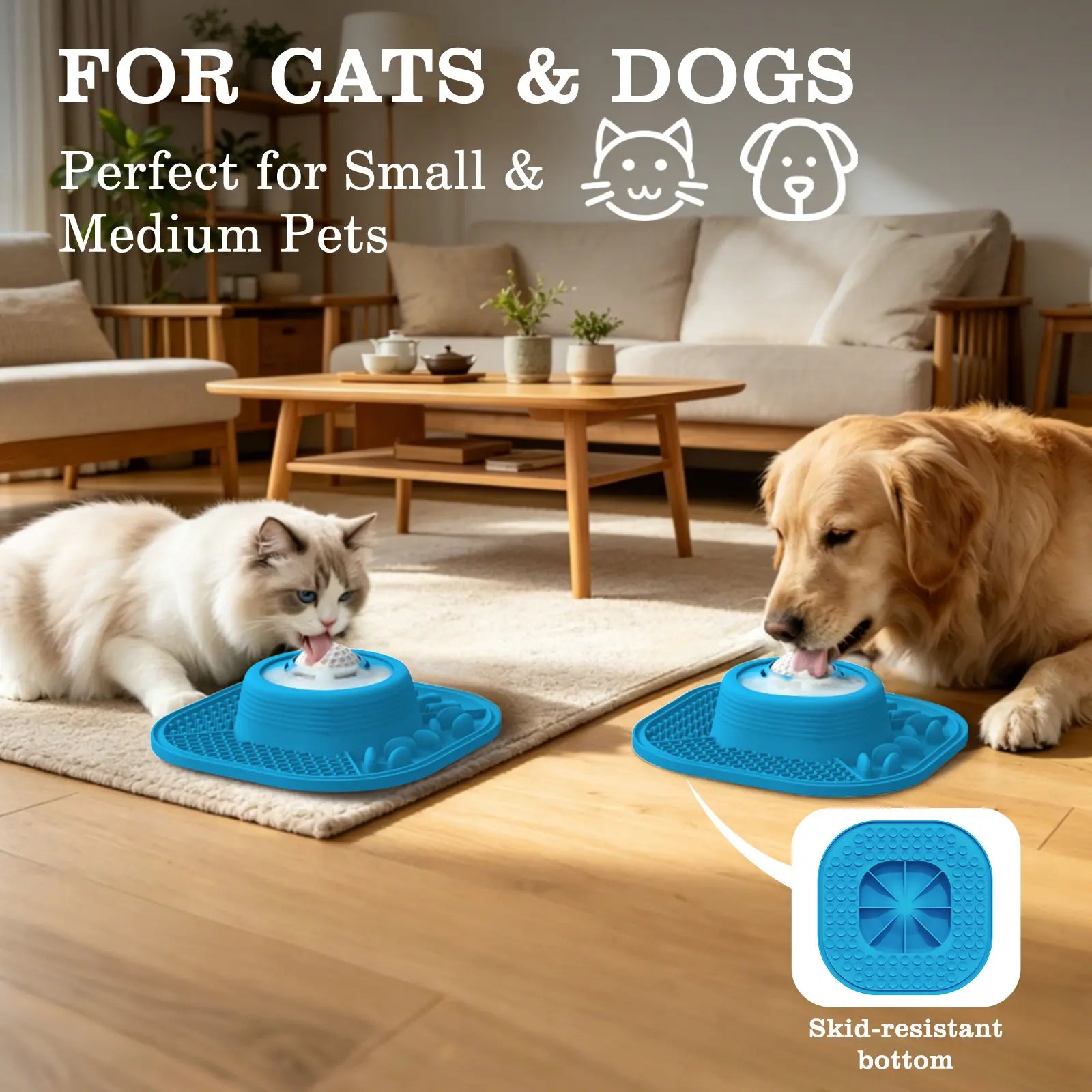 Pawlove Dog Food Slow Feeder Bowl - Anti-Slip Rubber Ball-In Design, 3/4 Cup Neater Feeder, Food-Grade, Curbs Splash Mess, Dishwasher Safe for Liquid Treats/Bone Broth, Puppy Anxiety Relief/Post-Op Feeding | Pet Supplies