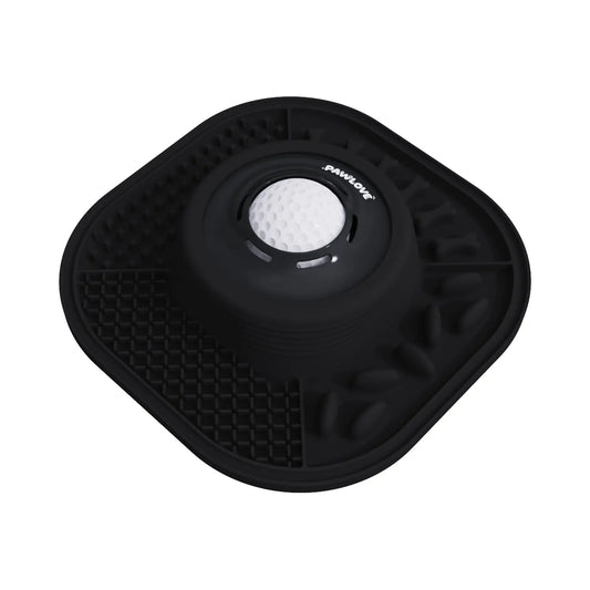 Pawlove Dog Food Slow Feeder Bowl - Anti-Slip Rubber Ball-In Design, 3/4 Cup Neater Feeder, Food-Grade, Curbs Splash Mess, Dishwasher Safe for Liquid Treats/Bone Broth, Puppy Anxiety Relief/Post-Op Feeding | Pet Supplies